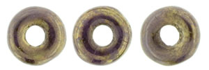 O-Ring 1x3.8mm (loose) : Opaque Purple - Bronze Picasso