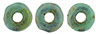 O-Ring 1x3.8mm (loose) : Turquoise - Bronze Picasso