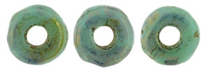 O-Ring 1x3.8mm (loose) : Turquoise - Bronze Picasso