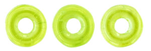 O-Ring 1x3.8mm (loose) : Luster Iris - Milky Dk Peridot