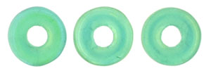 O-Ring 1x3.8mm (loose) : Luster Iris - Alabaster Malachite Green