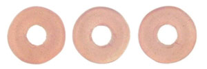 O-Ring 1x3.8mm (loose) : Sueded Gold Milky Pink