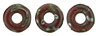 O-Ring 1x3.8mm (loose) : Opaque Red - Silver Picasso