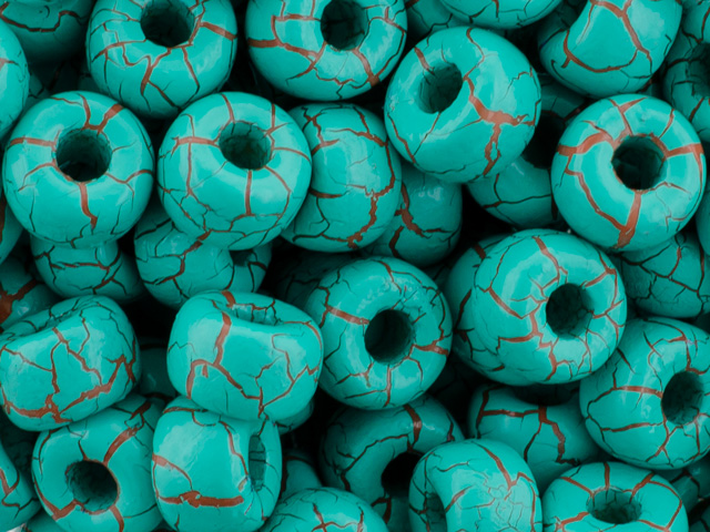 Matubo Seed Bead 2/0 (loose) : Ionic Turquoise Green/Brown