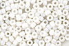 Matubo Seed Bead 6/0 (loose) : Pearl Shine - White