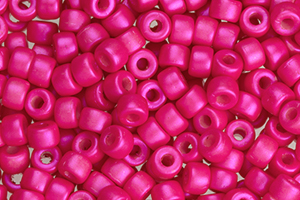 Matubo Seed Bead 6/0 (loose) : Pearl Shine - Hot Neon Pink