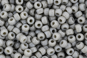 Matubo Seed Bead 6/0 (loose) : Opaque Gray