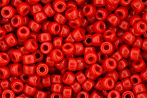 Matubo Seed Bead 6/0 (loose) : Opaque Red