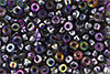 Matubo Seed Bead 6/0 (loose) : Magic Line - Violet/Gray