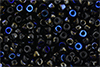 Matubo Seed Bead 6/0 (loose) : Blue Iris - Jet