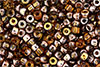 Matubo Seed Bead 6/0 (loose) : Copper - Topaz