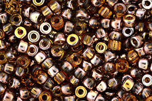 Matubo Seed Bead 6/0 (loose) : Copper - Topaz