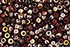 Matubo Seed Bead 6/0 (loose) : Copper - Siam Ruby