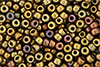 Matubo Seed Bead 6/0 (loose) : Matte - Metallic Gold Iris