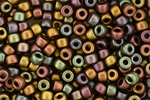 Matubo Seed Bead 6/0 (loose) : Matte - Metallic Bronze Iris