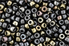 Matubo Seed Bead 6/0 (loose) : Matte - Metallic Leather