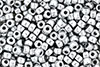 Matubo Seed Bead 6/0 (loose) : Matte - Metallic Silver