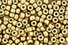 Matubo Seed Bead 6/0 (loose) : Matte - Metallic Flax