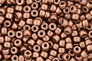 Matubo Seed Bead 6/0 (loose) : Matte - Metallic Copper