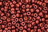 Matubo Seed Bead 6/0 (loose) : Matte - Metallic Lava