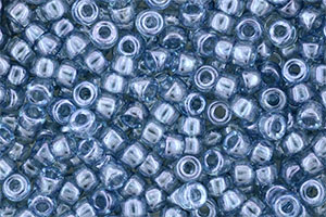 Matubo Seed Bead 6/0 (loose) : Luster - Transparent Blue