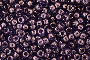 Matubo Seed Bead 6/0 (loose) : Luster - Transparent Amethyst