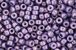 Matubo Seed Bead 6/0 (loose) : Luster - Metallic Amethyst Chalk