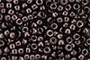 Matubo Seed Bead 6/0 (loose) : Luster - Metallic Jet