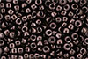 Matubo Seed Bead 6/0 (loose) : Luster - Metallic Jet