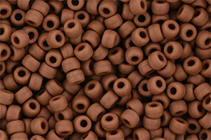 Matubo Seed Bead 6/0 (loose) : Matte - Opaque Umber