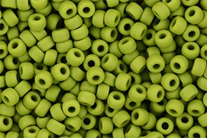 Matubo Seed Bead 6/0 (loose) : Matte - Opaque Olivine