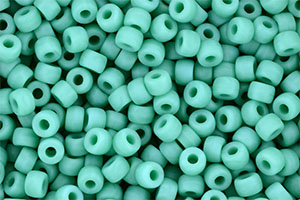 Matubo Seed Bead 6/0 (loose) : Matte - Opaque Turquoise