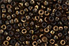 Matubo Seed Bead 6/0 (loose) : Luster Bronze 1/2 - Smoky Topaz