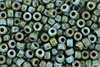 Matubo Seed Bead 6/0 (loose) : Blue Turquoise - Picasso