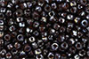 Matubo Seed Bead 6/0 (loose) : Hyacinth - Silver Picasso