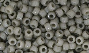 Matubo Seed Bead 7/0 (loose) : Opaque Gray