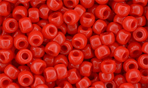 Matubo Seed Bead 7/0 (loose) : Opaque Red