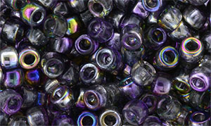 Matubo Seed Bead 7/0 (loose) : Magic Line - Violet/Gray