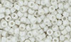 Matubo Seed Bead 7/0 (loose) : Luster - Opaque White