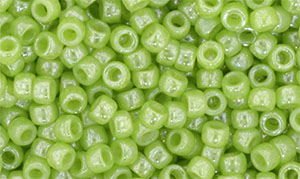 Matubo Seed Bead 7/0 (loose) : Luster - Milky Dk Peridot