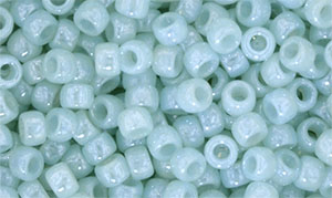 Matubo Seed Bead 7/0 (loose) : Luster - Milky Aquamarine