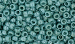 Matubo Seed Bead 7/0 (loose) : Luster - Turquoise Dk Green