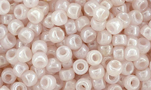 Matubo Seed Bead 7/0 (loose) : Luster - Milky Soft Rosaline