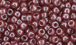 Matubo Seed Bead 7/0 (loose) : Luster - Milky Red