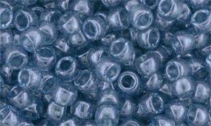 Matubo Seed Bead 7/0 (loose) : Luster - Transparent Blue