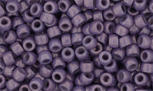 Matubo Seed Bead 7/0 (loose) : Luster - Metallic Amethyst Chalk