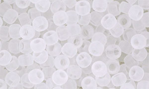 Matubo Seed Bead 7/0 (loose) : Matte - Crystal