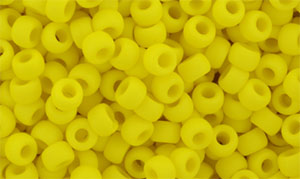 Matubo Seed Bead 7/0 (loose) : Matte - Opaque Yellow