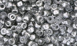 Matubo Seed Bead 7/0 (loose) : Silver 1/2