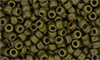 Matubo Seed Bead 7/0 (loose) : Opaque Gray - Picasso